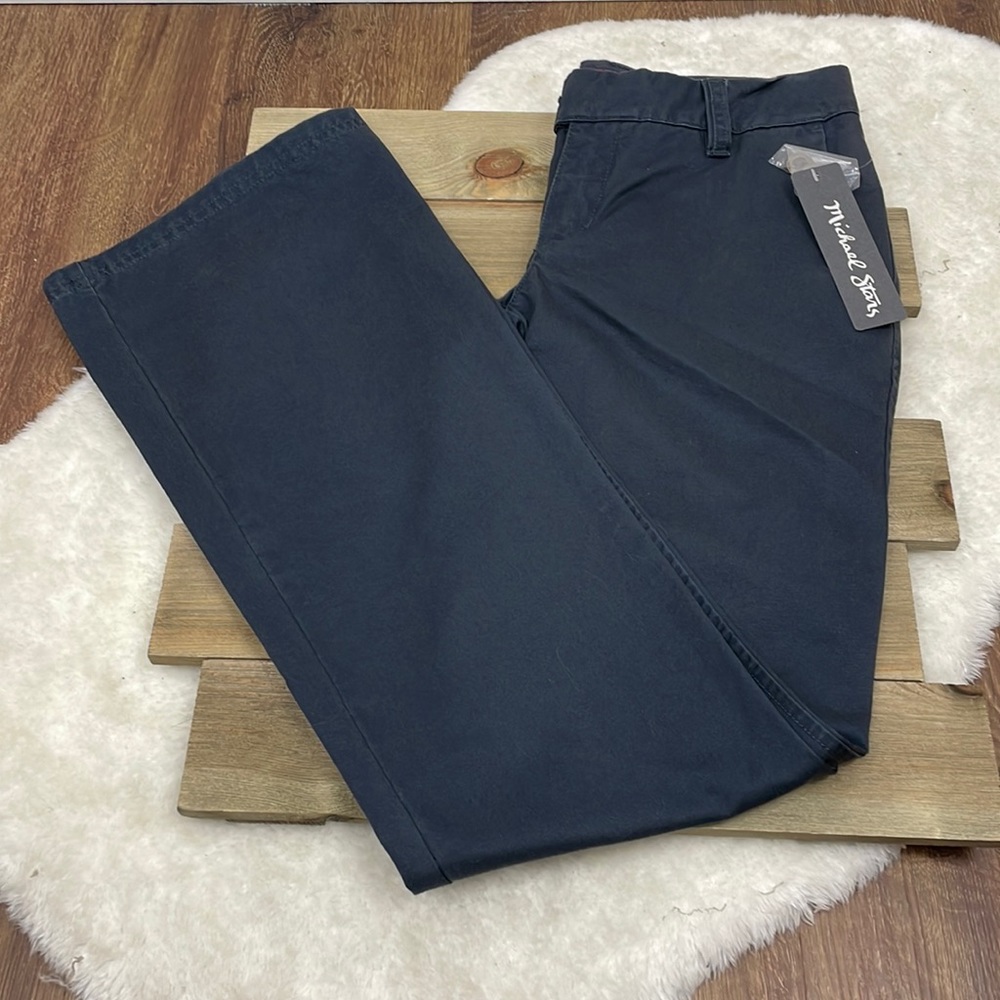 Michael Stars NWT Blue Gray Twill Pants